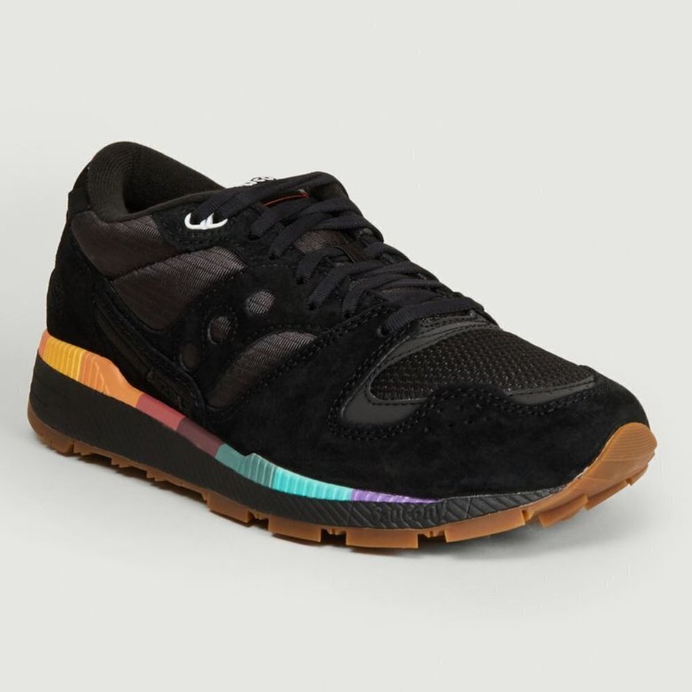 Saucony Shoe Azura Golden‎ Era Black Running Multicolor Retro Suede